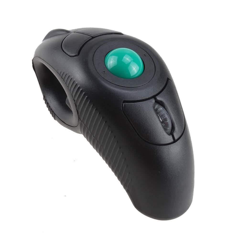 Ratón de bola con puntero láser USB inalámbrico para mano o dedo