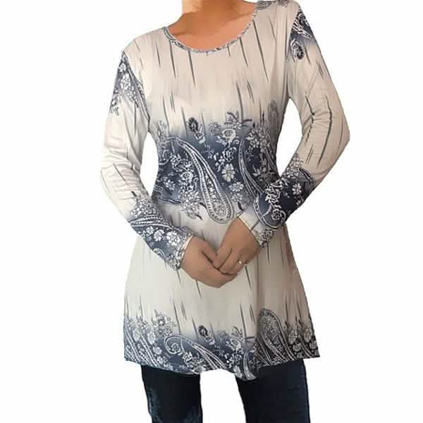 Otoño Mujer Cuello Redondo Manga Larga