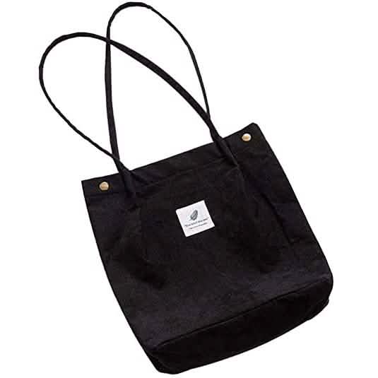 Bolso de hombro de pana para mujer