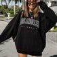 Sudadera de mujer con texto gráfico de Los Ángeles