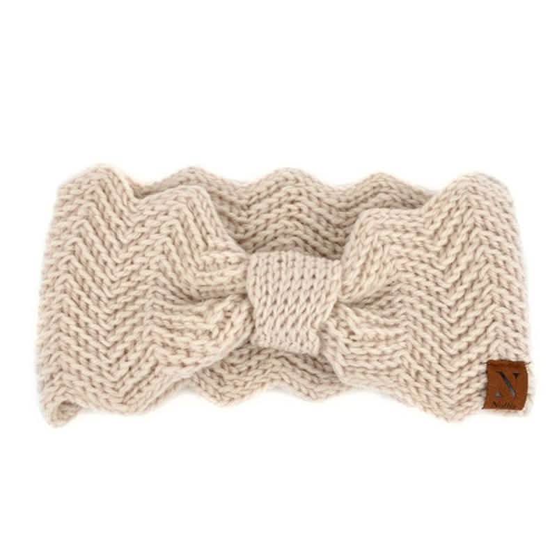 Diadema anudada de punto para invierno para mujer