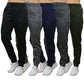 Women's Loose-Fit Marled Fleece Jogger Sweatpants With Zipper Pockets