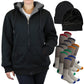 Conjunto de regalo de sudadera con capucha de sherpa, gorro y calcetines térmicos para mujer