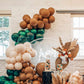 Woodland Balloon Garland Kit – Mocha, Green & Blush