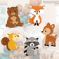 Woodland Balloon Garland Kit – Mocha, Green & Blush