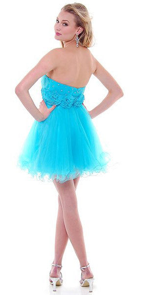 LIQUIDACIÓN - Vestido corto de tul acampanado Cinderella Divine 414 (Talla 8)