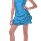 CLEARANCE - Cinderella Divine U709 One Shoulder Cocktail Party Dress Layer Skirt