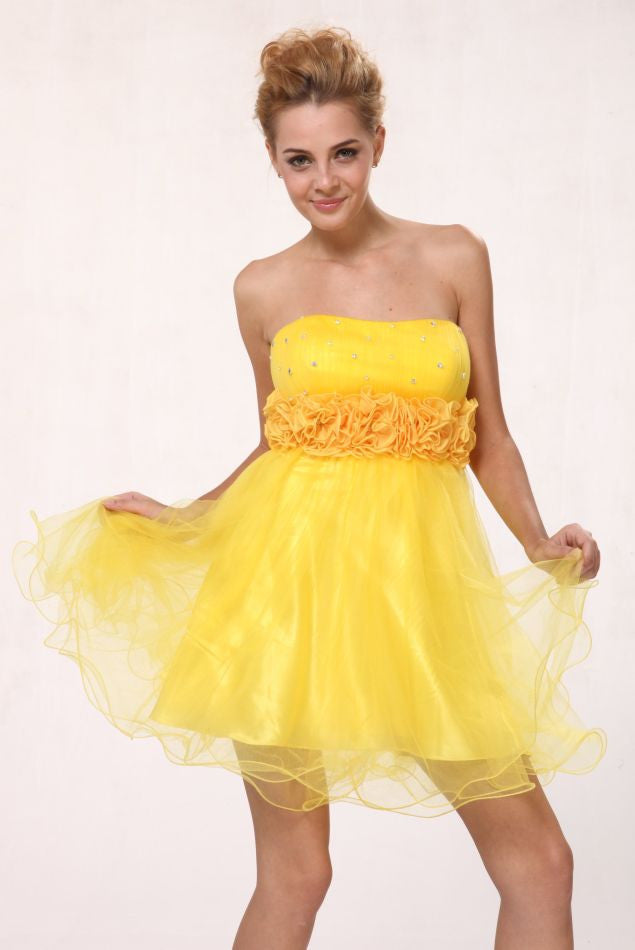 LIQUIDACIÓN - Vestido corto de tul acampanado Cinderella Divine 414 (Talla 8)