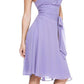 CLEARANCE - Halter Strap Yellow Chiffon Knee Length Dress With Bow (Size Small)