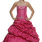 CLEARANCE - Juliet 302 Poofy Taffeta A-Line Strapless Embroidered Bodice Quinceanera Dress