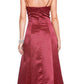 CLEARANCE - Bridesmaid Dress Poly Satin Spaghetti Strap A Line Gown (Size Small)