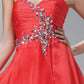CLEARANCE - Cinderella Divine 788 Flared Strapless Embellished Short Dress (Size 8)