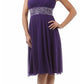 LIQUIDACIÓN - CELAVIE 2095S Vestido Negro hasta la Rodilla de un Solo Hombro Incluye Chaqueta Bolero (Talla M)