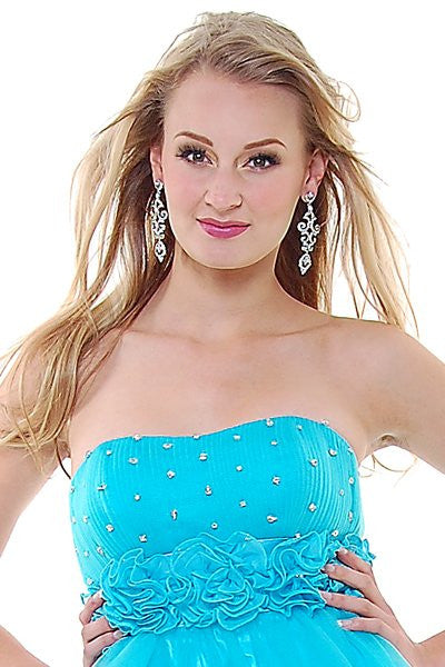 LIQUIDACIÓN - Vestido corto de tul acampanado Cinderella Divine 414 (Talla 8)