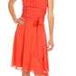 CLEARANCE - Halter Strap Yellow Chiffon Knee Length Dress With Bow (Size Small)