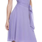 CLEARANCE - Halter Strap Yellow Chiffon Knee Length Dress With Bow (Size Small)