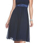 CLEARANCE - Knee Length Spaghetti Strap Chiffon Dress (Size Medium)