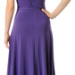 CLEARANCE - Royal Blue Dinner Cruise Evening Dress Knee Length (Size XL)