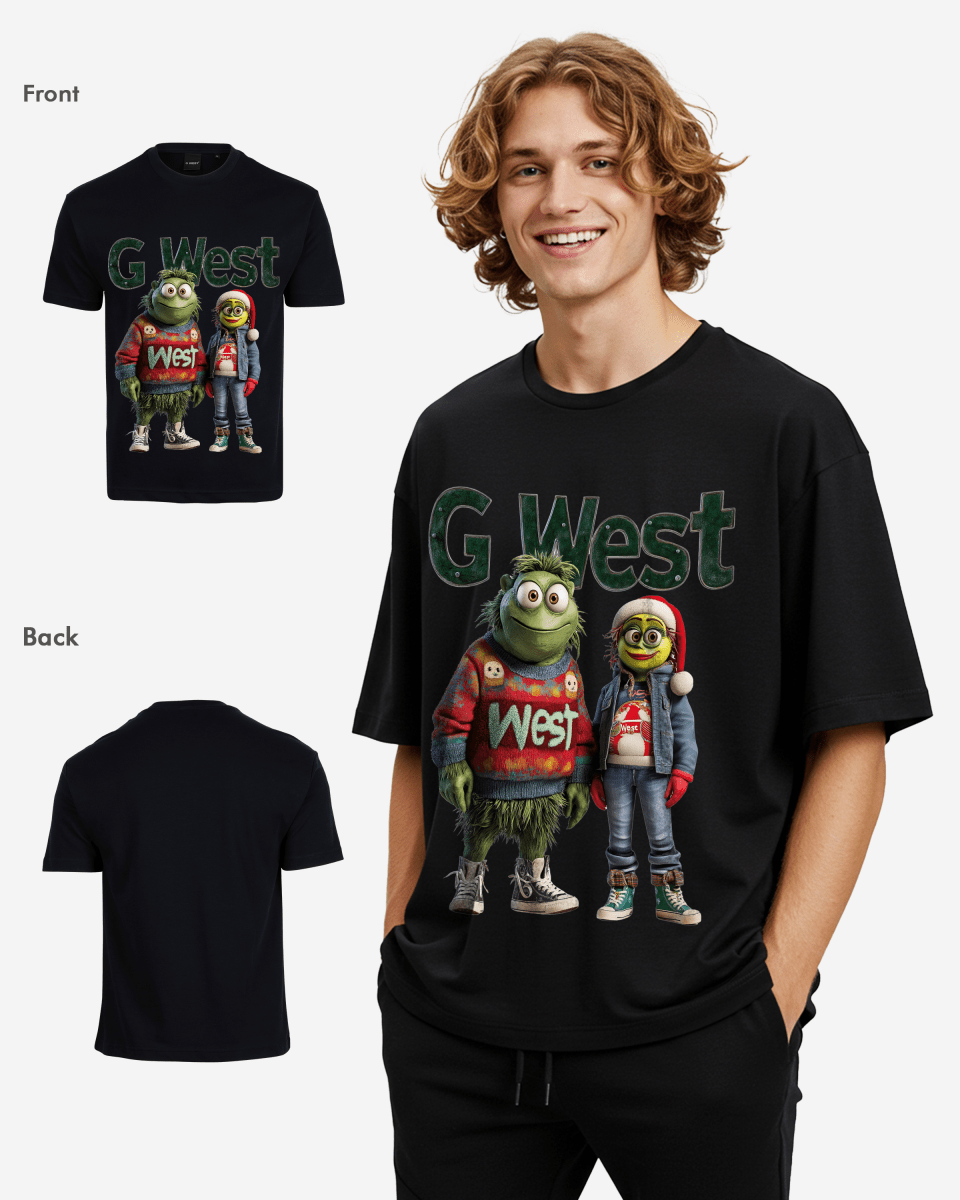 G West Yuletide Buddies Oversized T-Shirt Mens