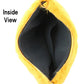 Zipper Closure  Solid Faux Fur Crossbody Bag