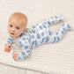 Blue Elephant Zipper Footie