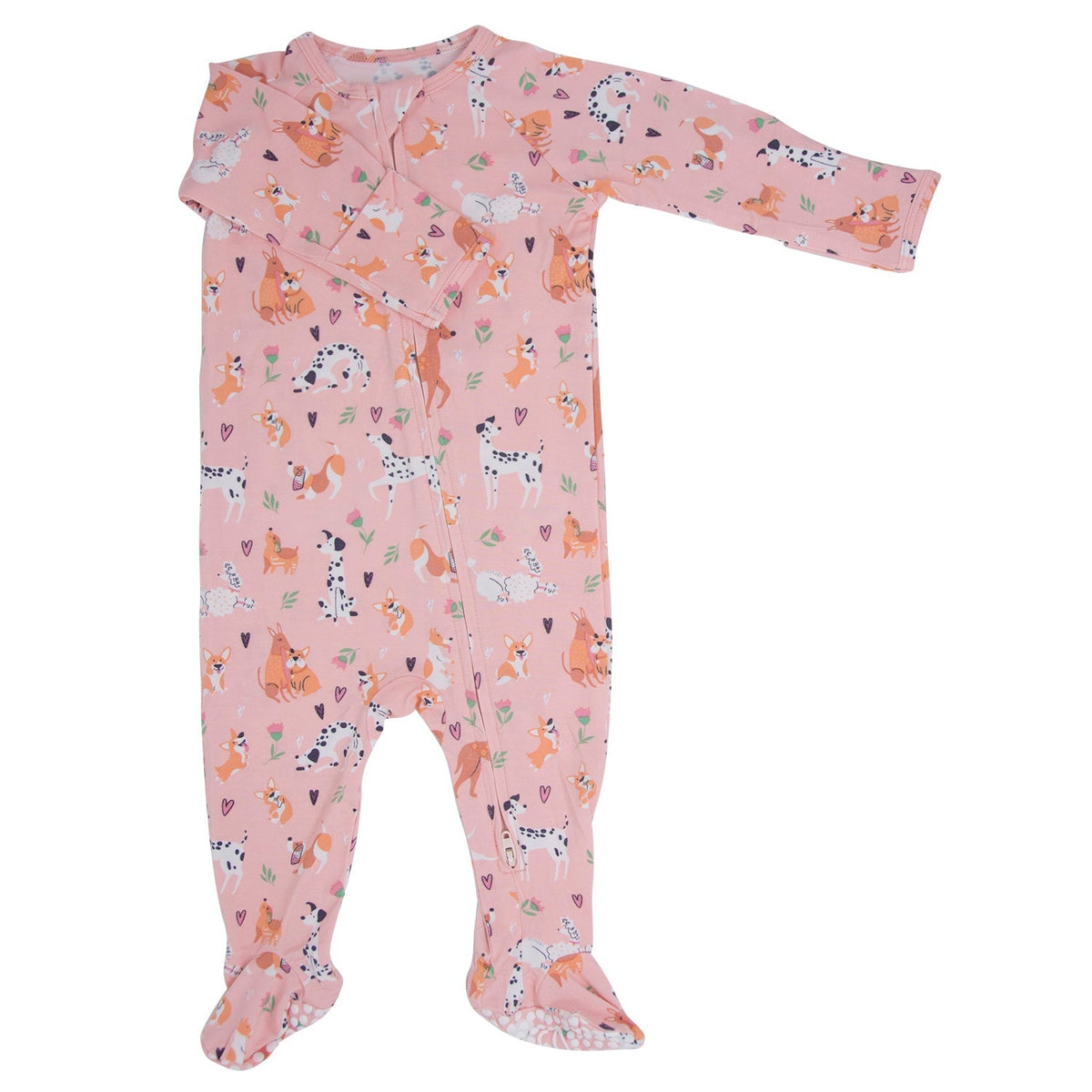 Mameluco con cremallera de dálmata poodle para bebé