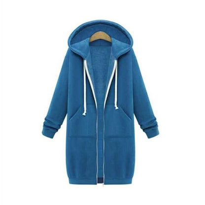 Sudadera con capucha, cordón y bolsillo delantero con cremallera