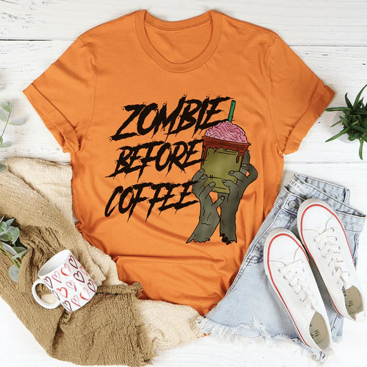 Camiseta Zombi Antes del Café