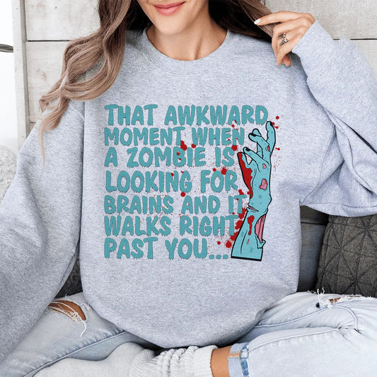 Sudadera de zombi buscando cerebros